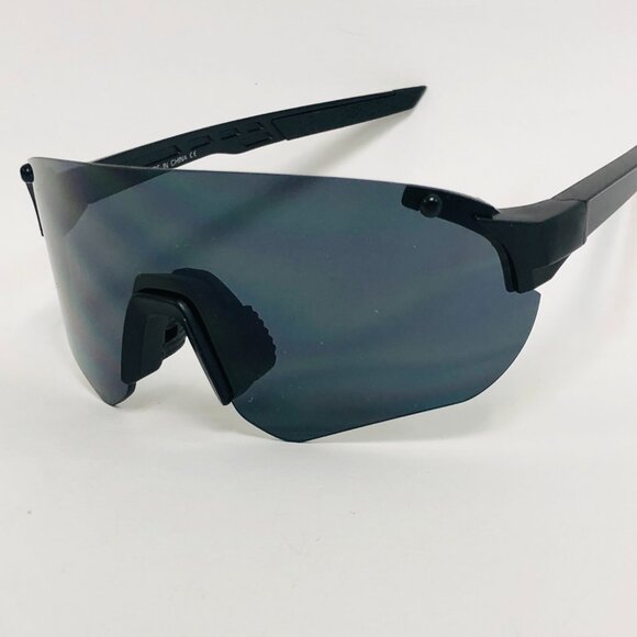 Men Sports Sunglasses Fashion Designer Retro Black Lens Outdoor Driving Running - Picture 2 of 3